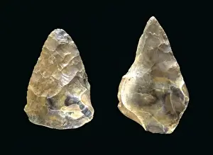 Stone Age Tools Drucke: Hand-Axes