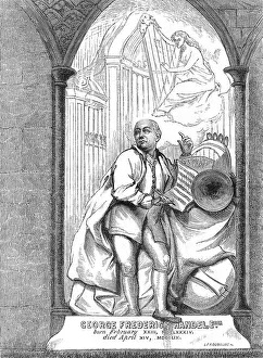 Drucke von Georg Friedrich Händel (1685-1759). Sein Denkmal im Westminsterschen Abtei Georg Friedrich Händel Drucke: Händelmuseum