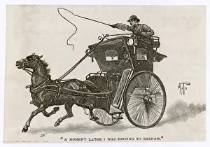 Old London Transportation Drucke: Hansom Cab (Anon)