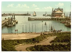 Der Hafen von Lowestoft in England