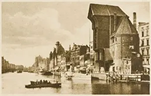 Häfen Drucke: Hafen, Danzig