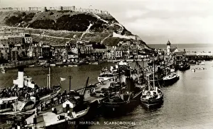 Historical England Images Drucke: The Harbour, Scarborough, Yorkshire
