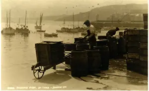 Der Hafen in St Ives, Cornwall