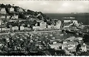 Torquay Harbour Drucke: Harbour & Vane Hill, Torquay, Devon