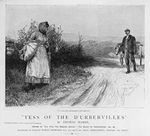 Drucke von Tesses erste Begegnung mit Alec D'Urberville H Drucke: Hartwig / Tess von Durverville