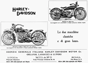 Harley-Davidson Drucke: Harley-Davidson-Werbung