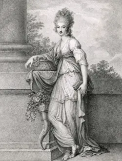 Georgian Era Fashion Drucke: Harriet Lady Bulkeley