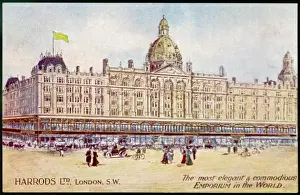 Harrods London Drucke: Harrods Exterior C1904