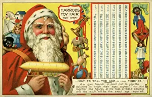 Harrods Department Store History Drucke: Harrods. Santa. c1910. jpg