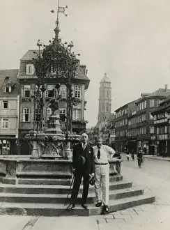 Harry Price und C. E. M. Joad in Göttingen