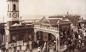 Historic Piers In England Drucke: Hastings Pier C1915