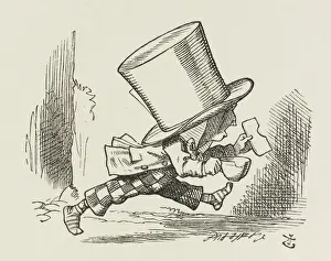 Lewis Carroll Artwork For Sale Drucke: Hatter Running
