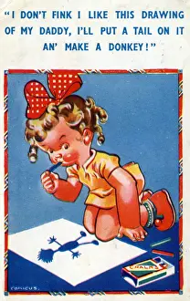 Historical Comic Art Drucke: HB Ltd Comic Postcard