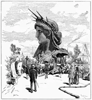 Liberty Enlightening The World Drucke: Head of Liberty