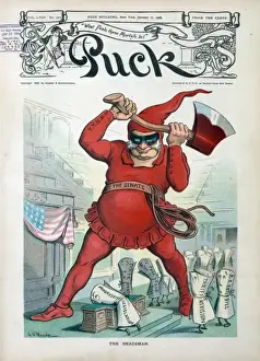Puck Magazine Cartoons Online Drucke: The headsman