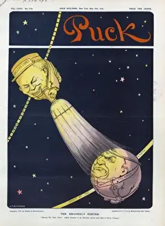 Early 20th Century Cartoons Online Drucke: The heavenly porter