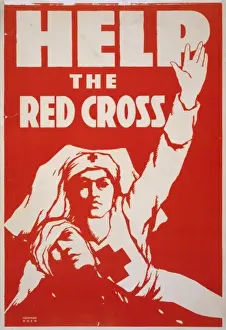 WWI Posters Drucke: Help the Red Cross