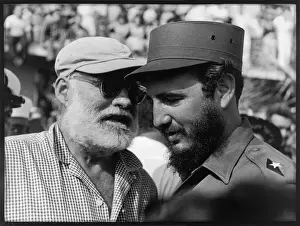 Fidel Castro Drucke: Hemingway und Fidel Castro