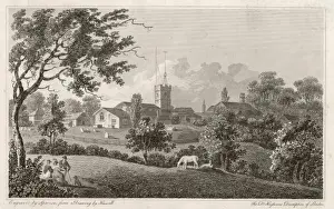 19th Century England Drucke: Hendon in 1807