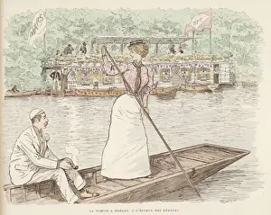 Henley Regatta Drucke: Henley / a Lady Punts