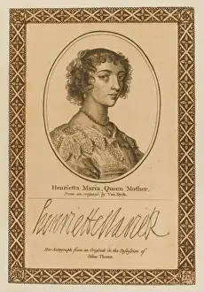 17th Century Royal Portraits Drucke: Henrietta Maria