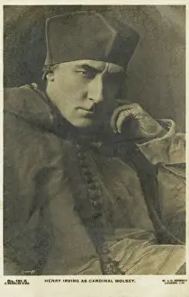 Cardinal Wolsey Portrait Drucke: Henry Irving