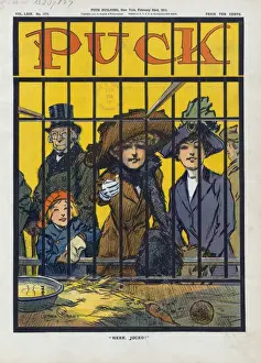 Vintage Cartoon Illustration Drucke: Here, Jocko