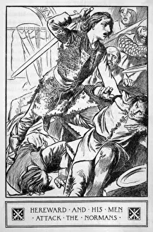 Hereward The Wake Drucke: Hereward Attacks Normans