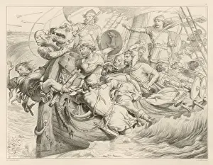 Hereward The Wake Drucke: Hereward at Sea