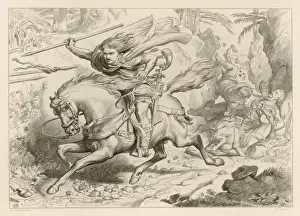 Hereward The Wake Drucke: Hereward is Trapped