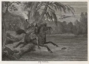 Waterfall Landscape Art Drucke: Herne / Cruikshank