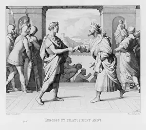 Biblical Art Prints Online Drucke: Herod and Pilate