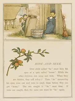 Outdoor Games For Kids Drucke: Hide and Seek 1889
