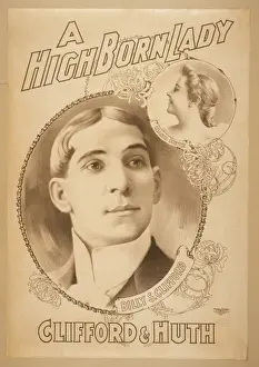 Vintage Posters Drucke: A high born lady