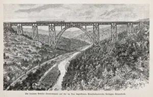 German Railway Infrastructure Drucke: High Bridge Germany
