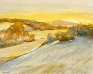 Malcolm Greensmith Artwork Drucke: High Summer Hills