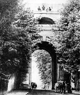 Victorian Era London Streets Drucke: Highgate Archway