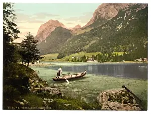 Nostalgic German Landscapes Drucke: Hintersee, general view, Upper Bavaria, Germany