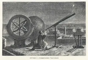 Historical Astronomy Figures Drucke: Hipparchus / Figuier