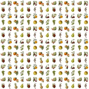 Abstract Background Designs Drucke: Repeating Pattern - Assorted Fruit