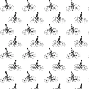 Decorative Fabric Patterns Drucke: Repeating Pattern - Bicycle