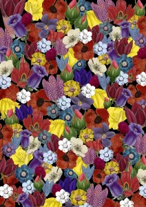 Creative Textile Patterns Drucke: Repeating Pattern - Floral Assemblage