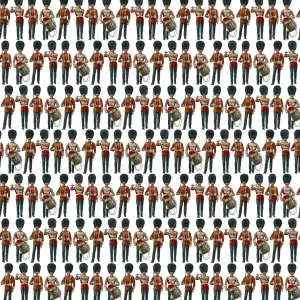 Creative Textile Patterns Drucke: Repeating Pattern - guardsmen, white