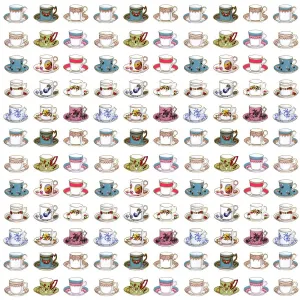 Creative Textile Patterns Drucke: Repeating Pattern - Tea Cups