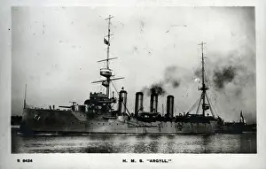 British Navy Ships Drucke: HMS Argyll, British protected cruiser