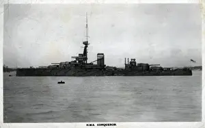 Rumpelhauptsmarine-Kriegsschiff HMS Conqueror, britischer Schlachtschiff