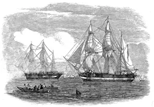 Die HMS Erebus und die HMS Terror, 1845