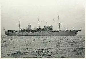 British Royal Navy Ships Drucke: HMS Monarch, British cable ship