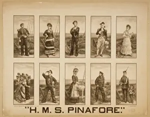 Gilbert And Sullivan Posters Drucke: HMS. Pinafore