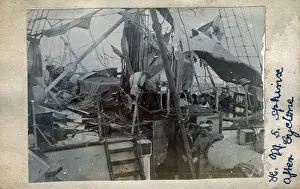 Victorian Era Ships Drucke: HMS Sphinx, composite paddle vessel